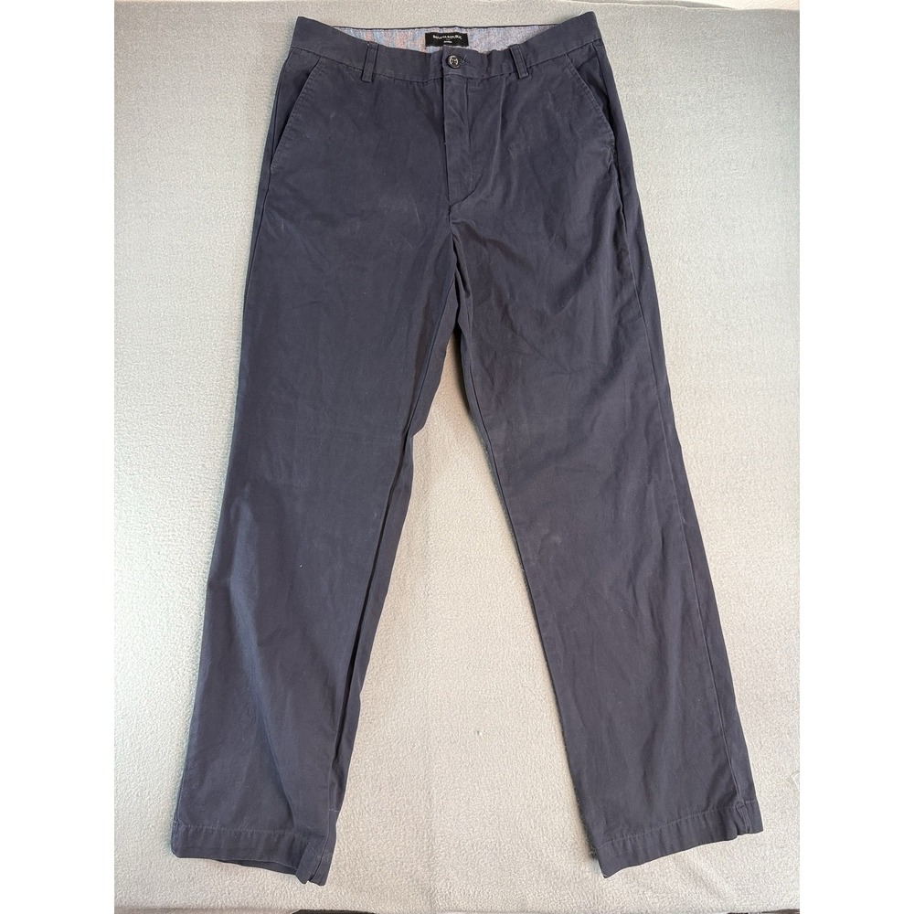 Banana Republic Dawson Pants Mens 34x34 Blue Regular Fit Chino Cotton Casual